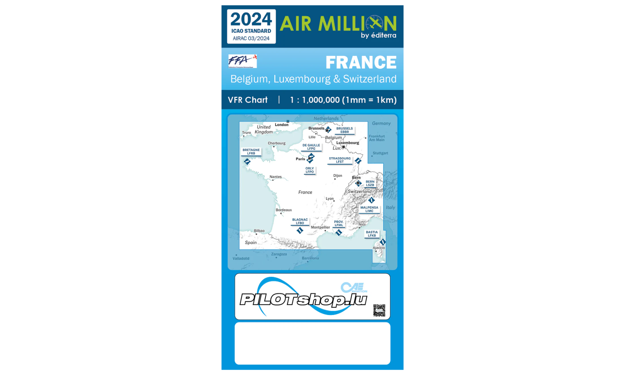 Air Million VFR France 2024 Chart